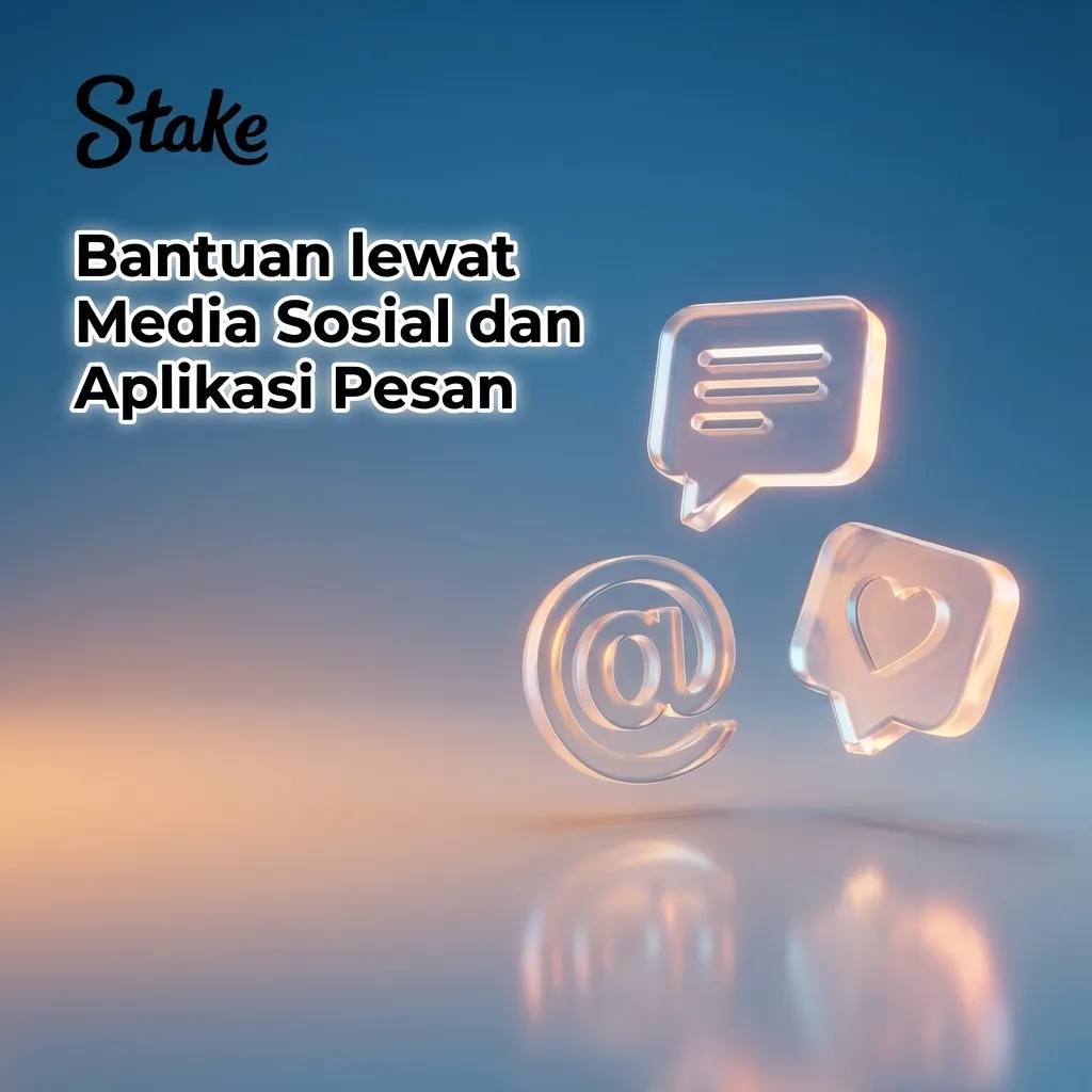Ikon WhatsApp, Telegram, Messenger, dan X dengan lencana verifikasi; gunakan tautan resmi dari situs untuk bantuan awal