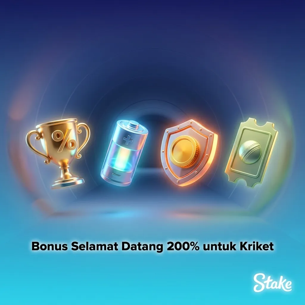 Banner bonus selamat datang kriket 200% hingga Rp3.000.000. Berlaku pre‑match & live, liga IPL, T20, Test.