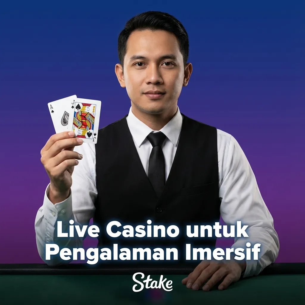 Live Casino imersif: dealer profesional, real-time dari studio; Roulette, Blackjack, Baccarat, Dragon Tiger & Andar Bahar