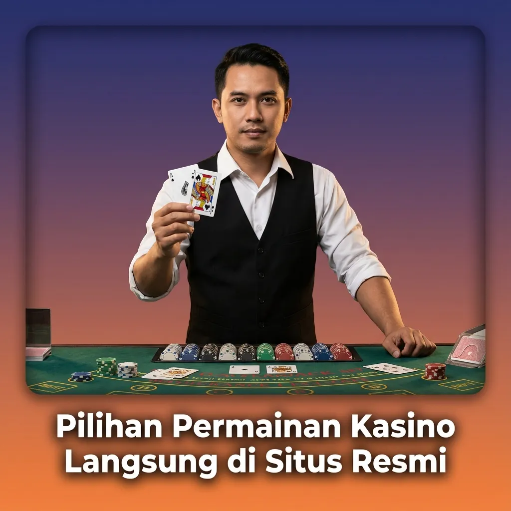 Kasino live resmi: 200+ judul seperti roulette, blackjack, baccarat, poker, game show, dan permainan Asia.
