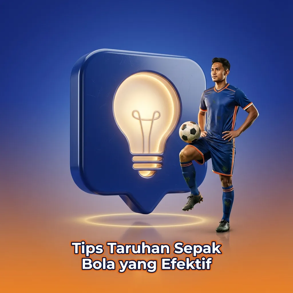 Infografik checklist tips taruhan sepak bola: riset tim, kondisi pemain, odds, taktik, kelola modal, dan evaluasi.