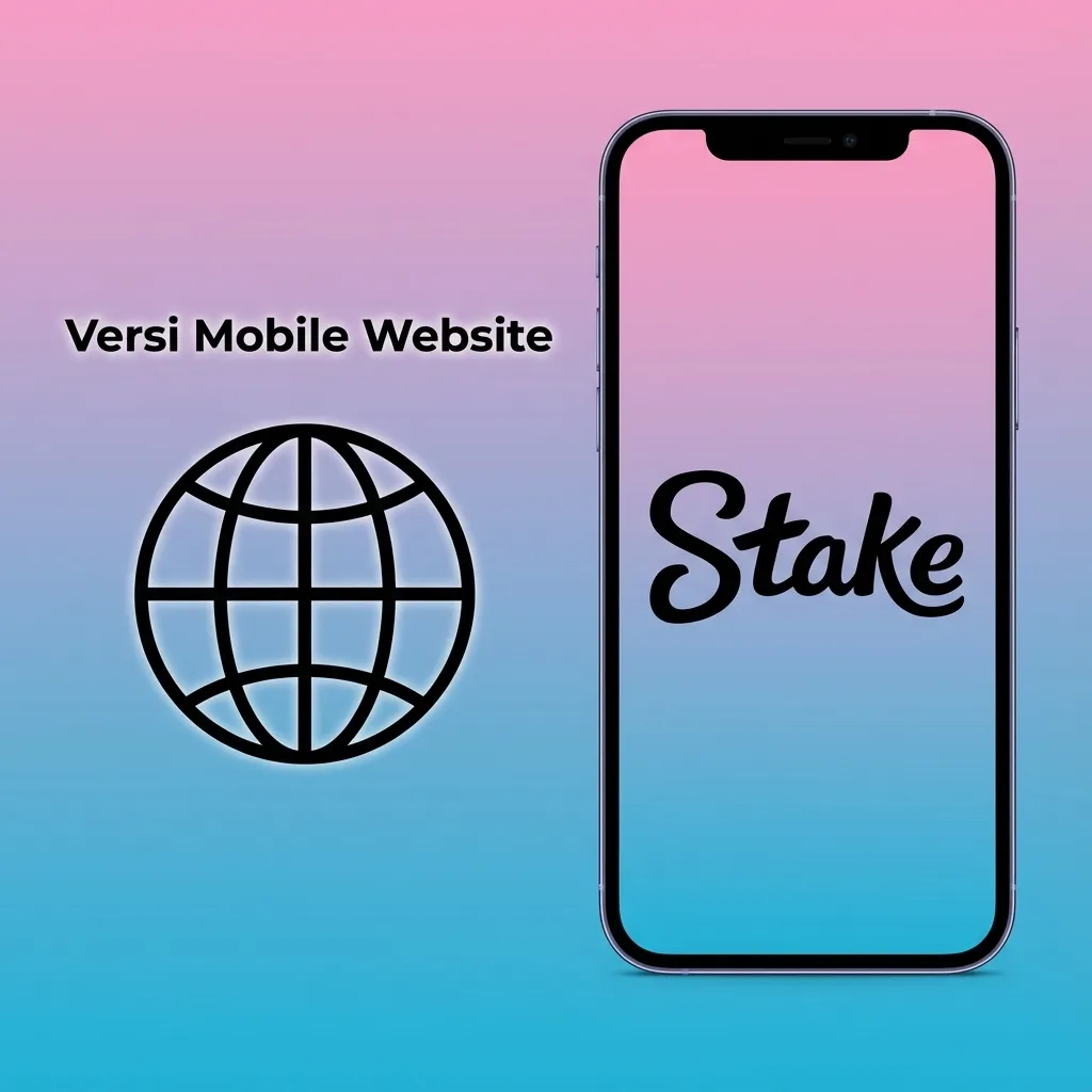 Tampilan situs mobile dengan nav bawah, cari instan, taruhan live, setoran kripto, slot, UI jempol, notif PWA, chat 24/7.