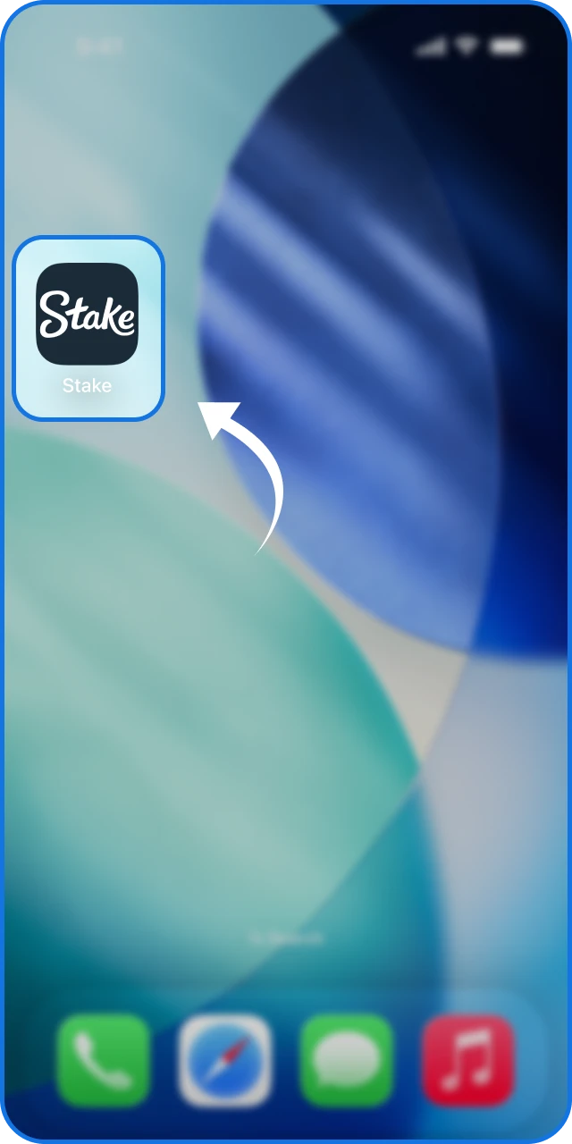 Buka aplikasinya sekarang untuk mulai menikmati fitur taruhan di Stake App iOS.