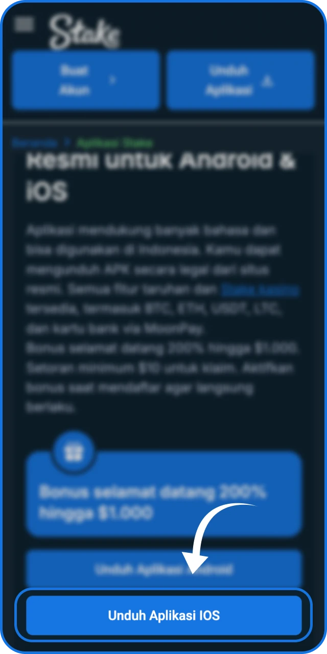Ketuk tombol di halaman ini untuk mulai mengunduh Stake App iOS.