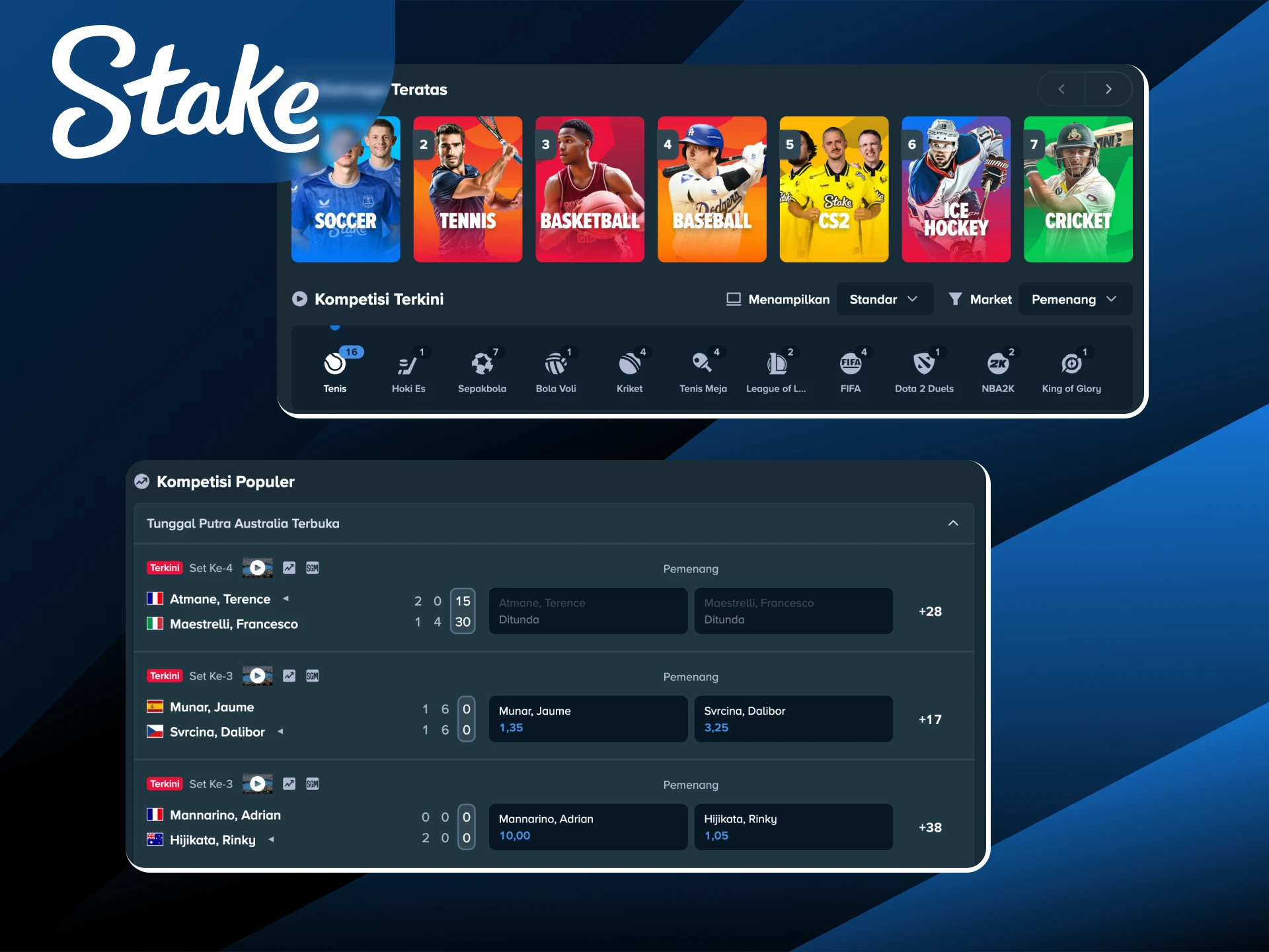 Pahami jenis hasil utama dalam taruhan olahraga guna menyusun strategi terbaik di Stake Indonesia.