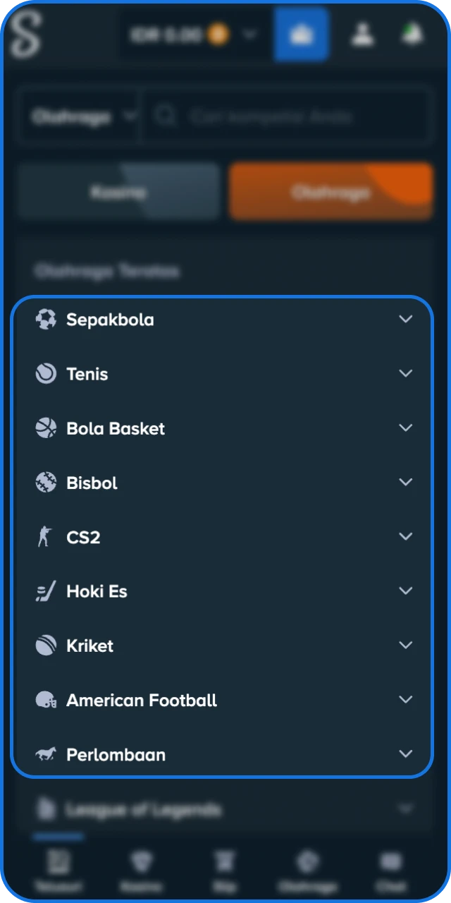 Pilih cabang olahraga dan pasar taruhan yang paling Anda kuasai di platform Stake Indonesia.