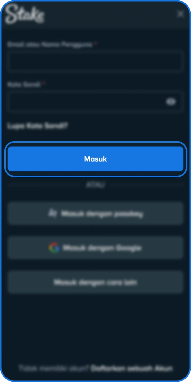 Segera buka situs ini dan masuk atau daftar akun Stake Indonesia Anda.