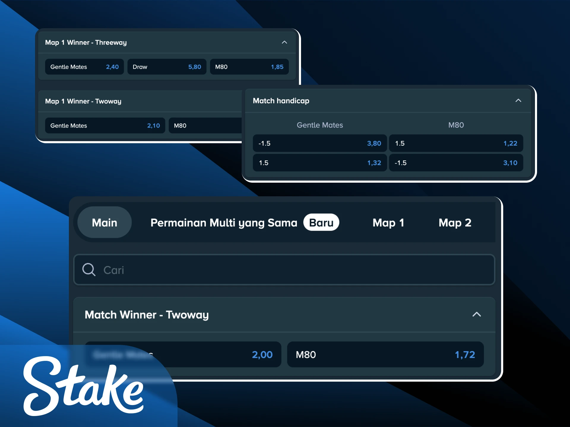 Pelajari jenis taruhan Esports paling dicari untuk meningkatkan profit Anda di Stake Indonesia.
