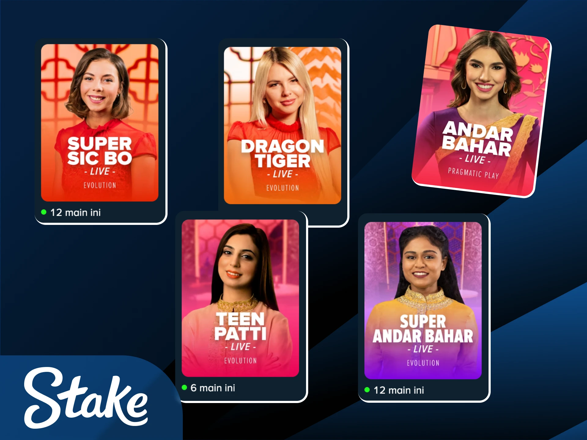 Coba keberuntungan Anda pada koleksi Permainan Asia yang autentik di lobi Stake Indonesia.