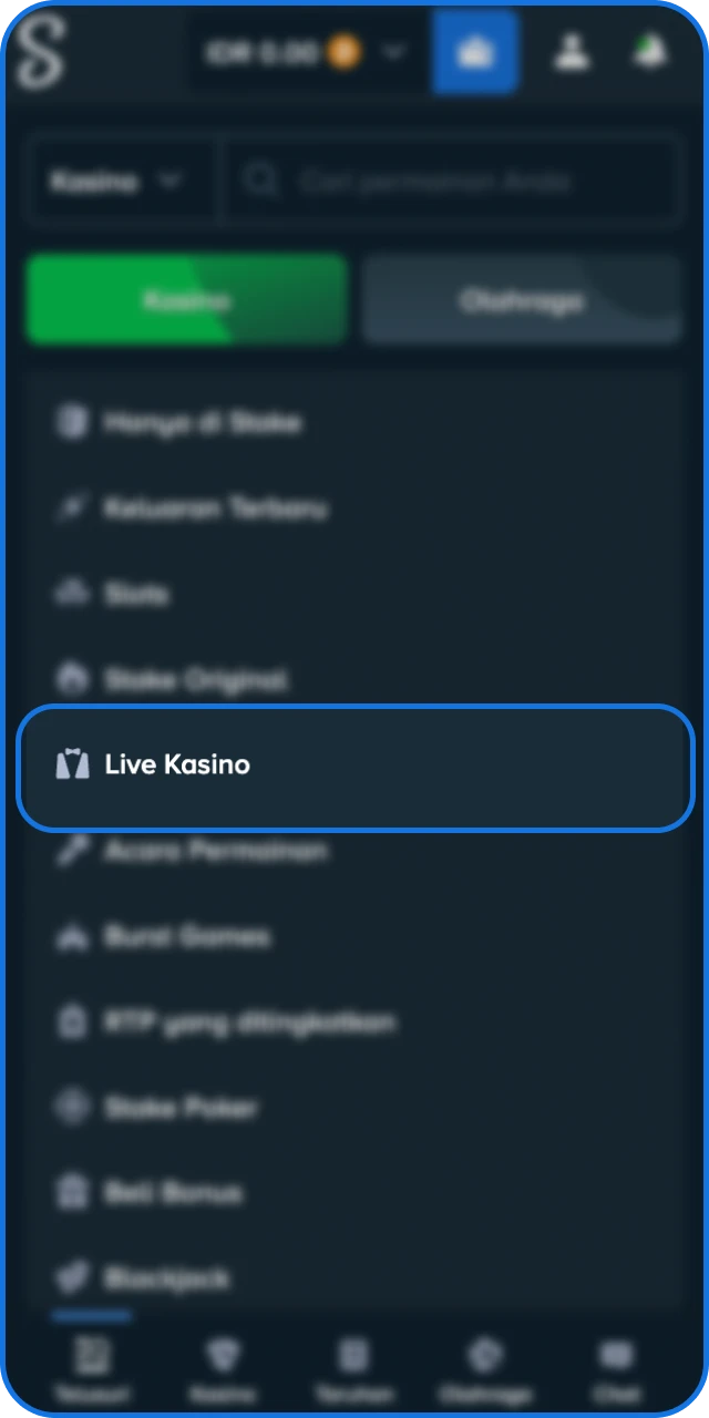 Buka bagian langsung, pilih kategori seperti roulette atau baccarat, dan masuk ke meja Stake Indonesia.