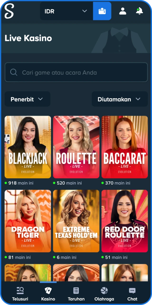 Atur batas bermain, pilih nominal taruhan Anda, lalu main secara bertanggung jawab di Stake Indonesia.