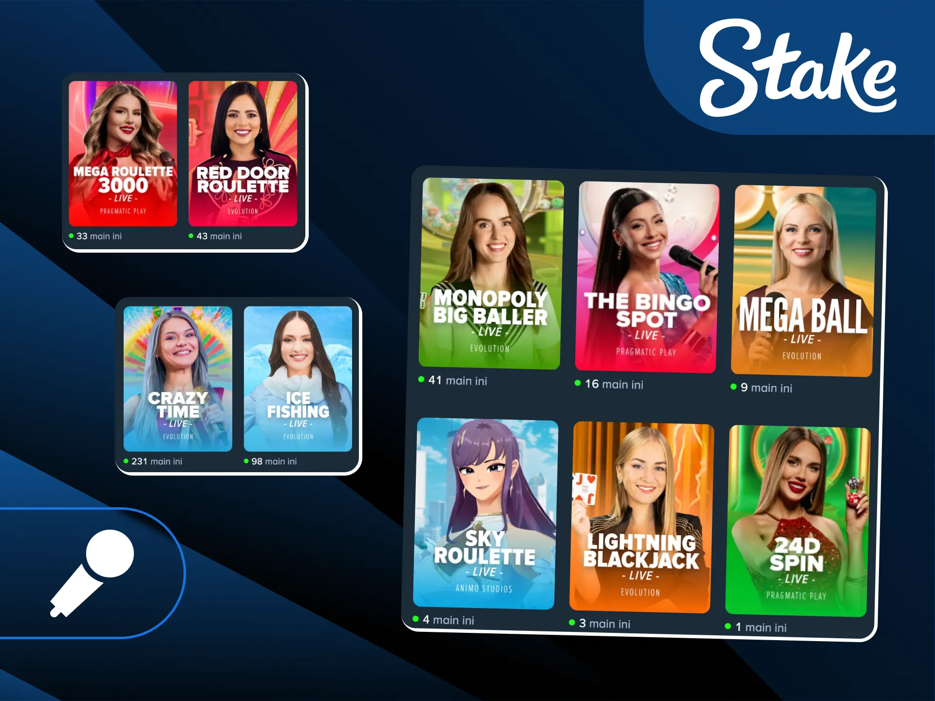 Jelajahi kategori TV Games yang interaktif dan menghibur hanya di situs Stake Indonesia.