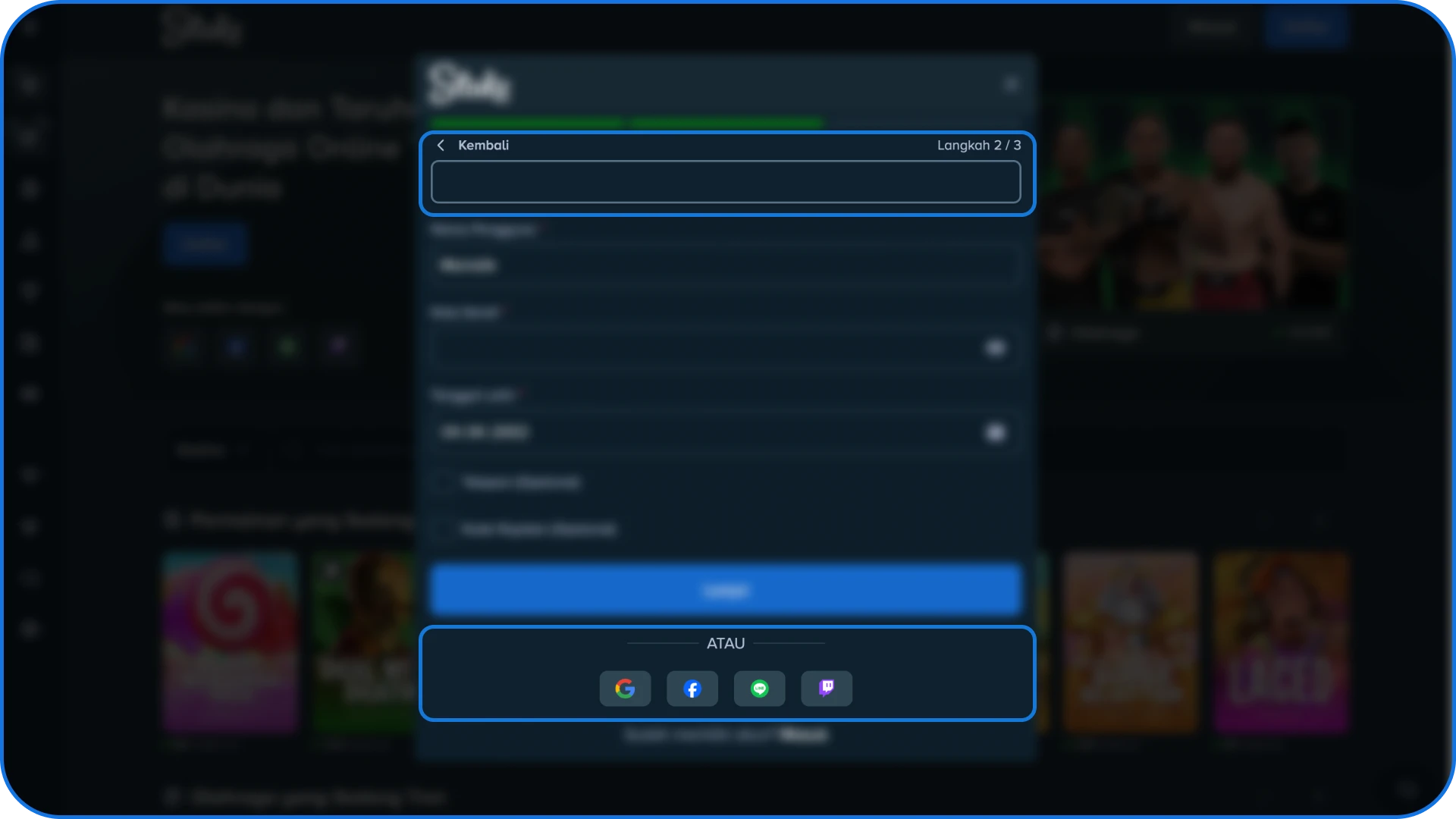 Pilih metode pembuatan akun yang paling praktis di platform Stake Indonesia.