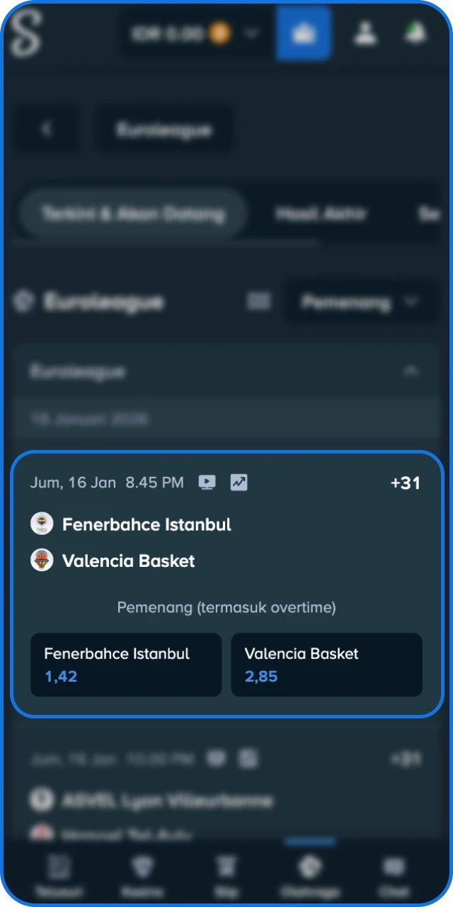 Pilih pertandingan dan pasar taruhan yang paling menguntungkan bagi Anda di Stake Indonesia.