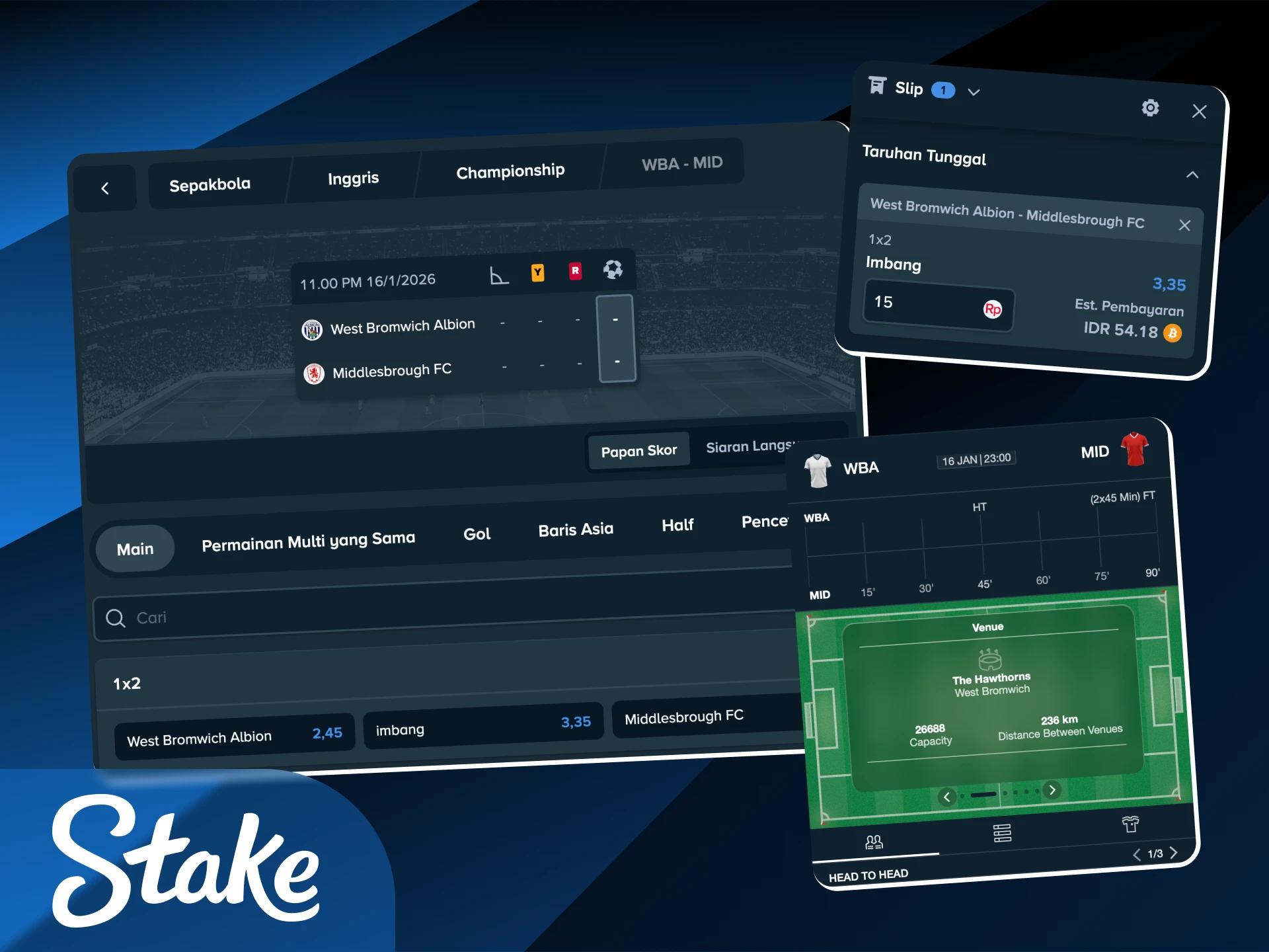 Pelajari berbagai format odds yang didukung untuk memudahkan perhitungan menang di Stake Indonesia.