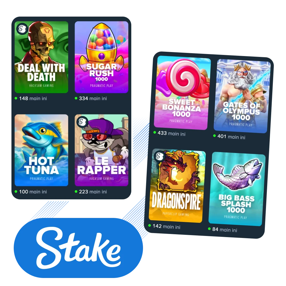 Jelajahi koleksi slot Stake yang menghadirkan ribuan pilihan permainan seru bagi pemain Indonesia.