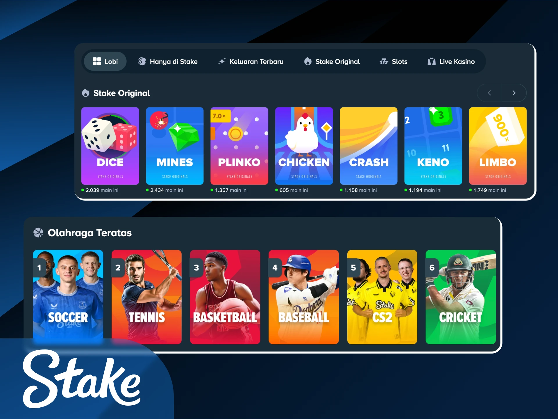 Pelajari ringkasan utama platform Stake Indonesia untuk memulai petualangan taruhan Anda.